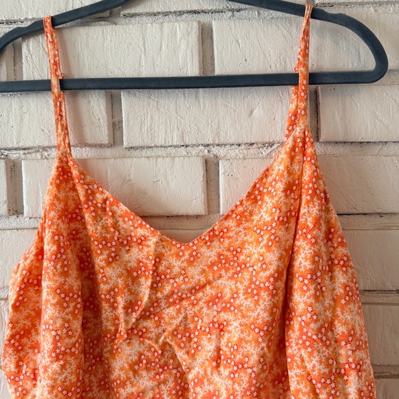 Old Navy Fit and Flare Orange Dress - Picture 4 of 8